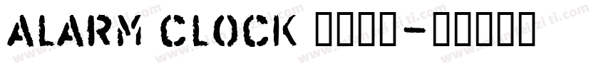 alarm clock 数字时钟字体转换